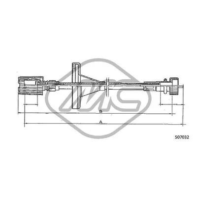 Трос спидометра FIAT PANDA 45-750-1000-4X4 DIESEL MM.??900 Metalcaucho 81177