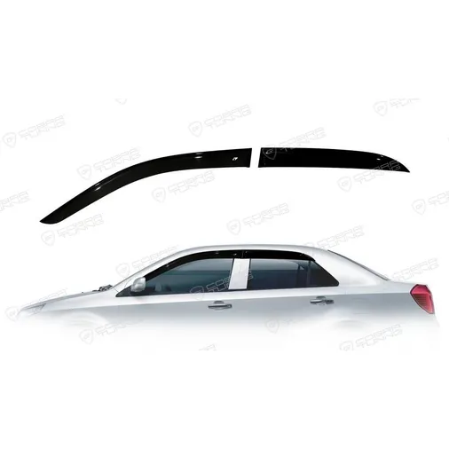Дефлектора на окна Geely MK Sd 2008EuroStandard деф.окон Cobra Tuning GE10108