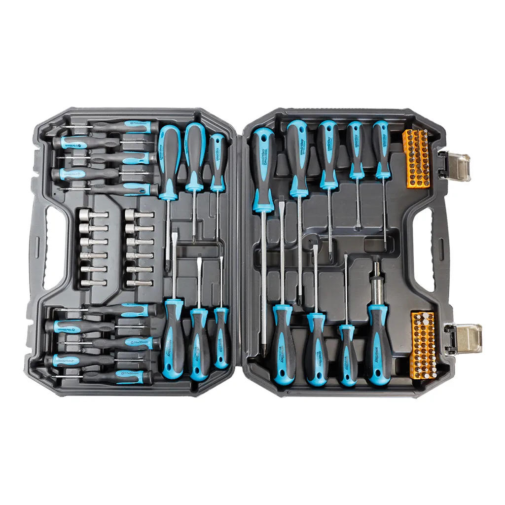 Набор отверток, головок, реверс, 100 штук, PH,PZ,SL,TORX,TORXH,HEX,S, 4-12 мм, сR-V TOOLS SMARTBUY SBT-SCN-100P1