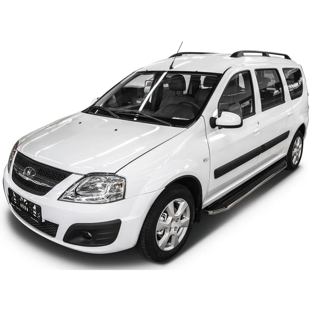 Порог-площадка Premium A193ALP + комплект крепежа, RIVAL, Lada Largus 2021-/Lada Largus Cross 2021 Lada Largus A193ALP.6001.2