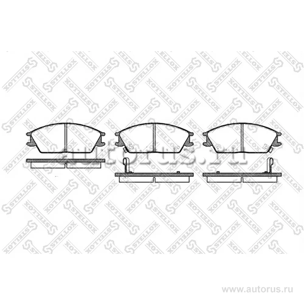 Колодки дисковые п. Hyundai Accent 1.3-1.5i/1.5CRDi 95>/Getz 1.1-1. STELLOX 235 002-SX