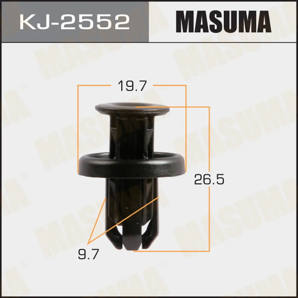 Клипса универс. 2552-KJ [уп.50] MASUMA KJ-2552