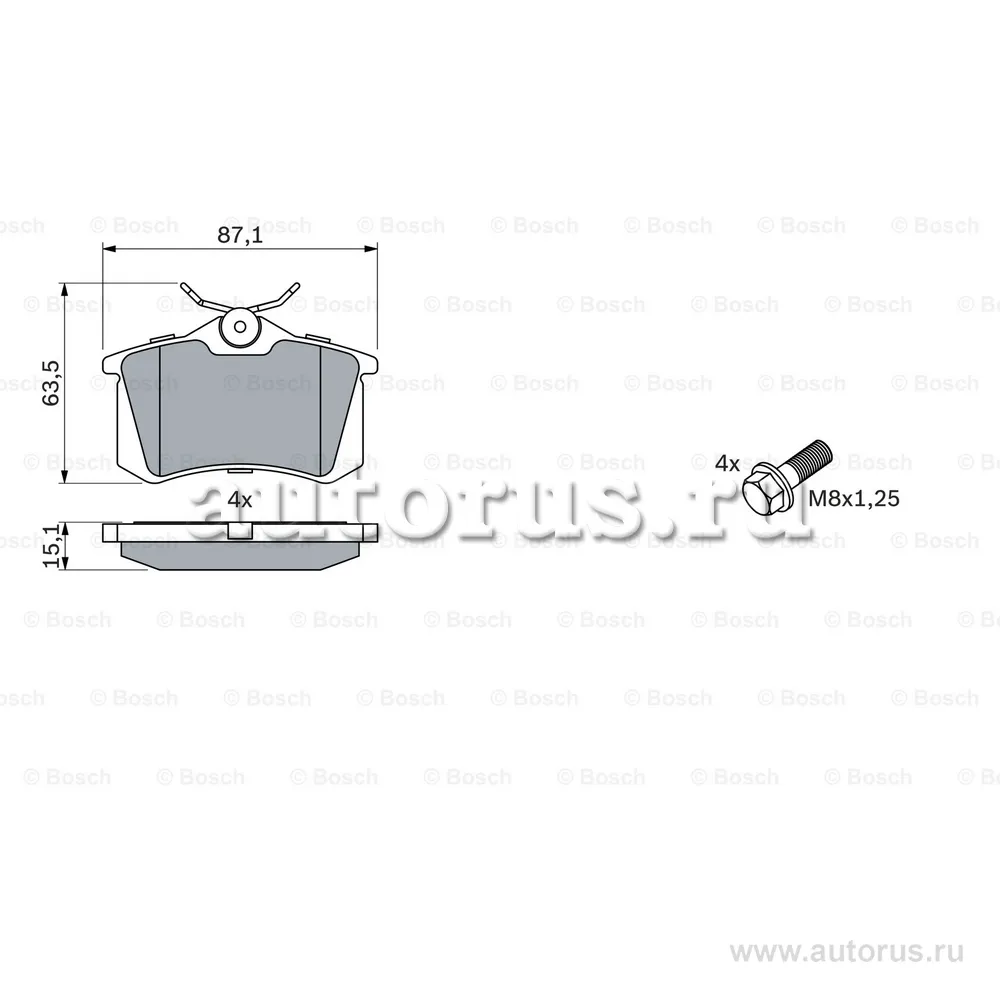 Колодки тормозные AUDI 95VOLKSWAGEN 9205 задние