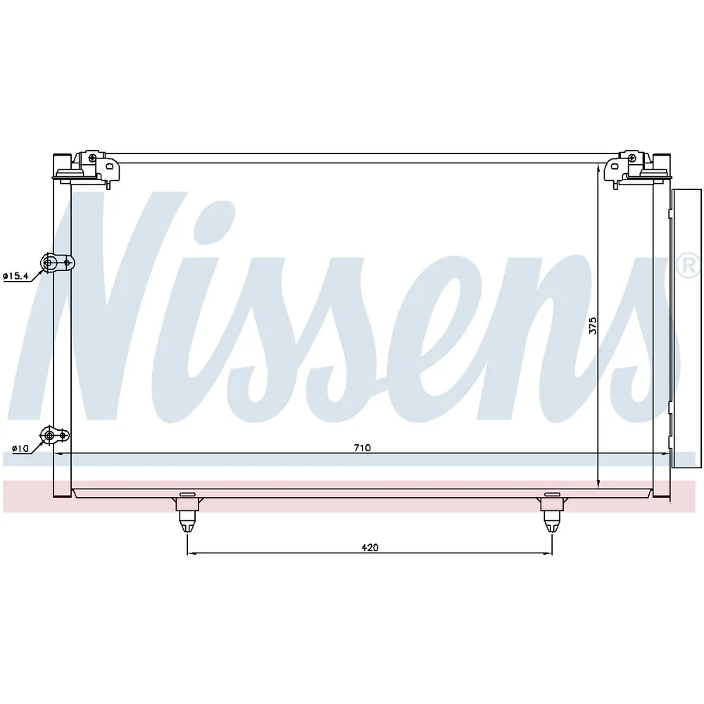 Радиатор кондиционера NISSENS 94757