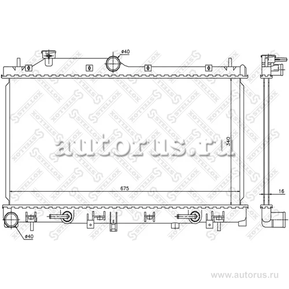 Радиатор системы охлаждения АКПП Subaru Legacy 2.0-2.5i 09> STELLOX 10-26649-SX