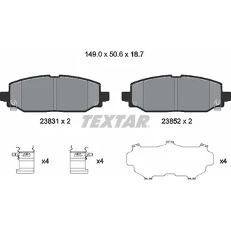 Колодки тормозные дисковые зад TEXTAR 2383101