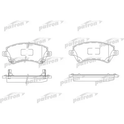 Колодки тормозные дисковые передн TOYOTA: COROLLA 00-02, COROLLA 02-, COROLLA PATRON PBP1573