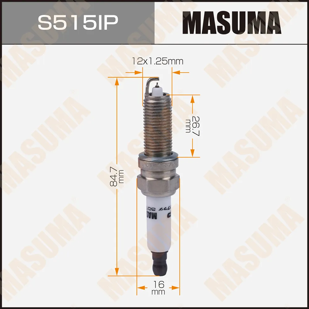 Свеча зажигания IRIDIUM+PLATINUM MASUMA S515IP