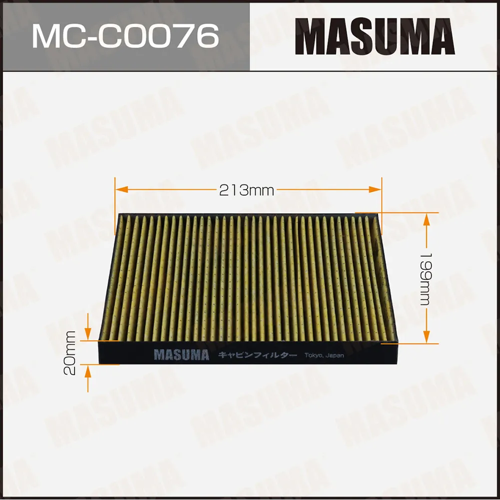 САЛОННЫЙ ФИЛЬТР AC0194 MASUMA CHERY TIGGO FL (1/40) MASUMA MCC0076
