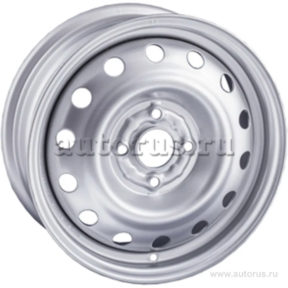 Диск штампованный R15 6J 4x100/56.6 ET39 TREBL 6445 Silver 6445