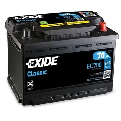 Аккумулятор EXIDE 70 А/ч обратный R+ EN 220 А