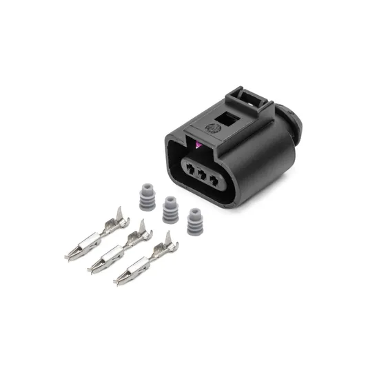 Разъем 3D0973703 (3pin) 3 контакта датчика скорости для Audi, Seat, Skoda, Volkswagen; датчика уровня масла для Audi, Porsche, Seat, Skoda, Volkswagen.