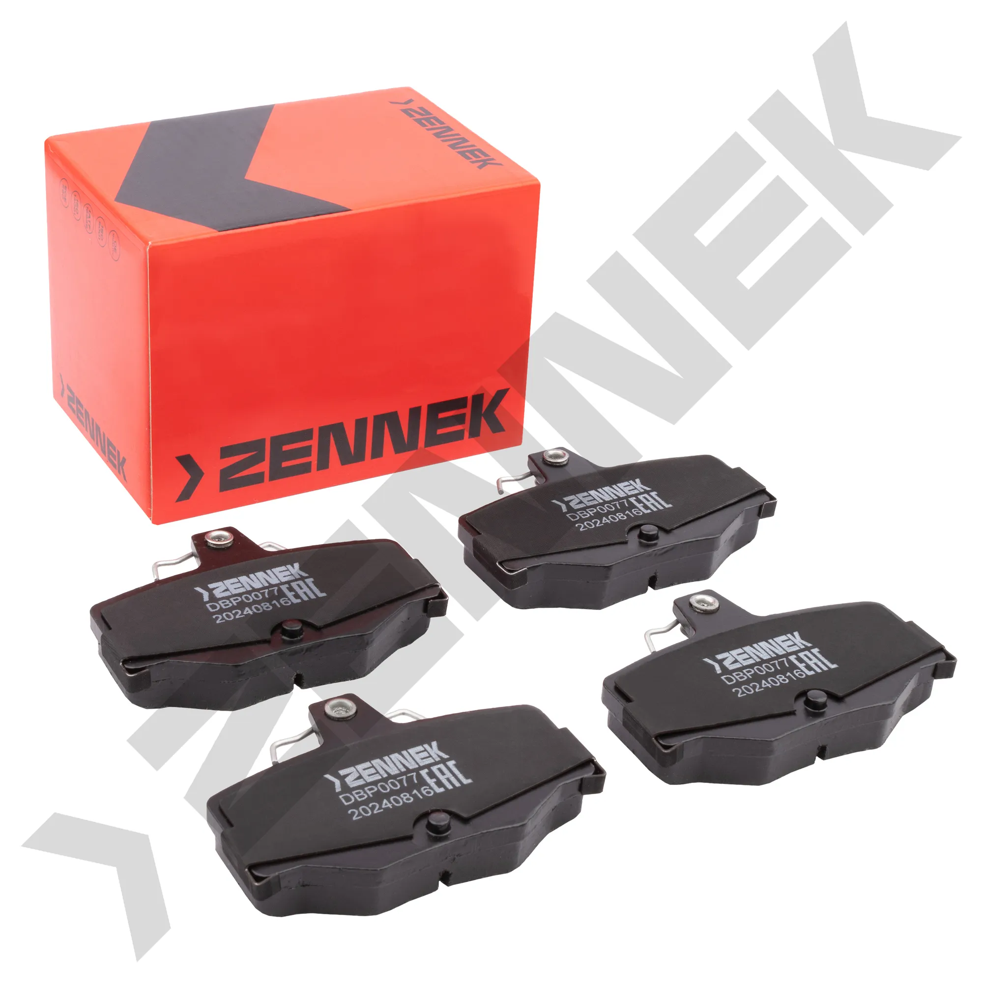 Колодки тормозные дисковые задние NISSAN ALMERA 98-, PRIMERA 90-02 ZENNEK DBP0077