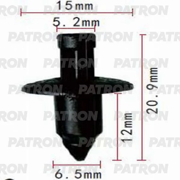 Клипса пластмассовая (комплект 10шт) Mitsubishi применяемость: колышек PATRON P37-1104S