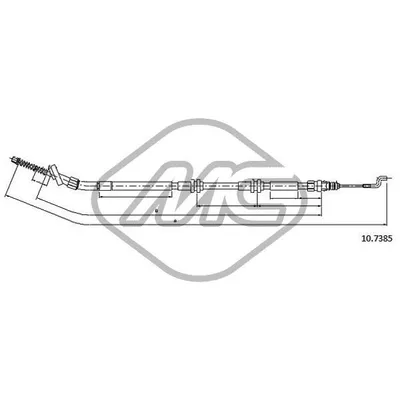 Трос ручника VW AMAROK P/UP ALL DX/SX R /LH Metalcaucho 83769