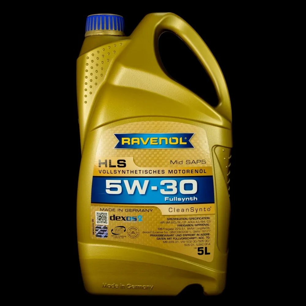 Моторное масло RAVENOL HLS SAE 5W-30 (4л) new 1111119-004 (4014835723092)