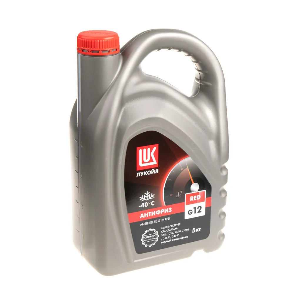 Антифриз Лукойл G12 Red G12 готовый -40C красный 5 кг 227391