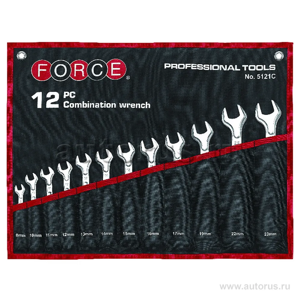 Набор дюйм. комб. ключей 12пр. FORCE 5121S