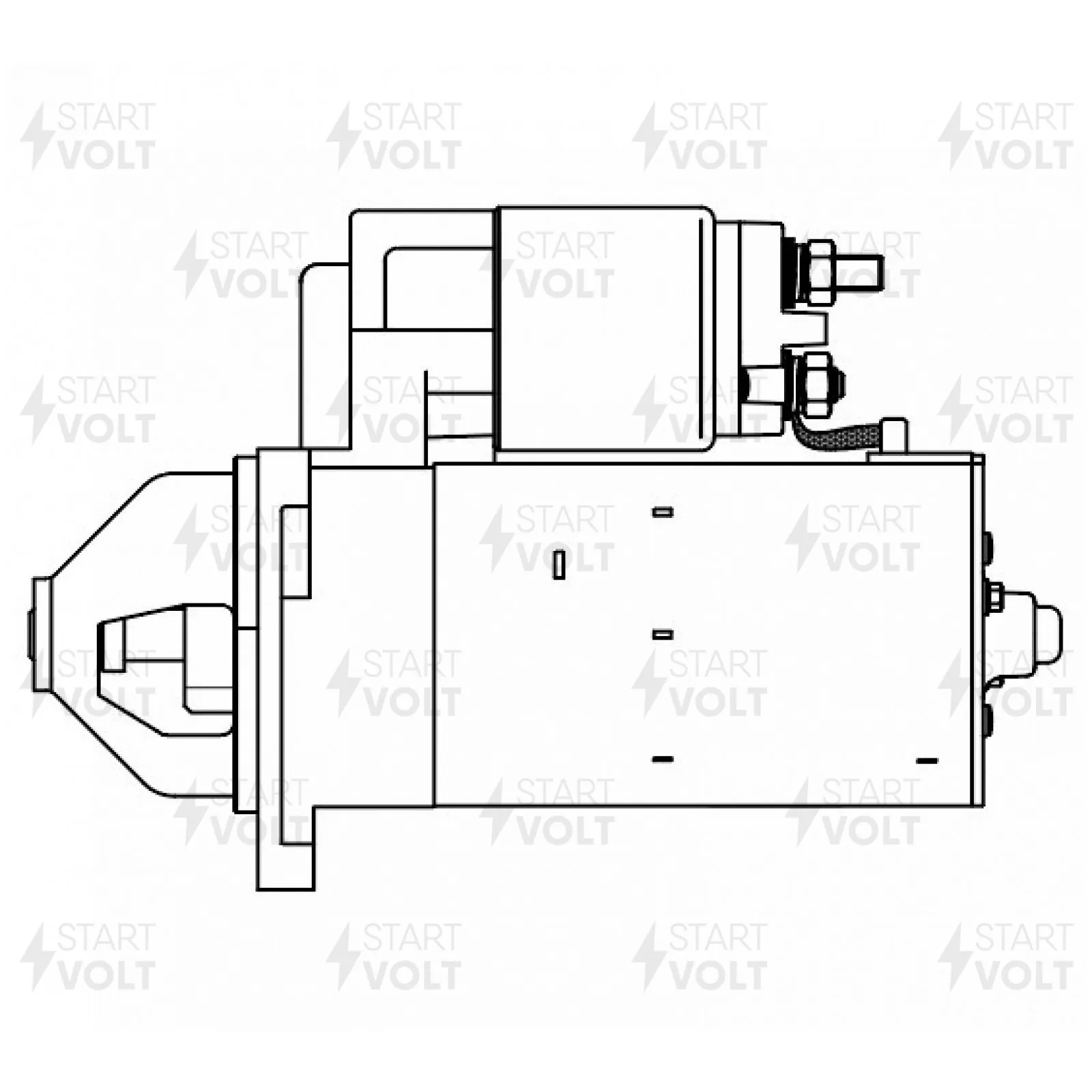 Стартер для МТЗ 310/311/320/321 с дв. Lombardini LDW1503/1603/ STARTVOLT LSt 3013