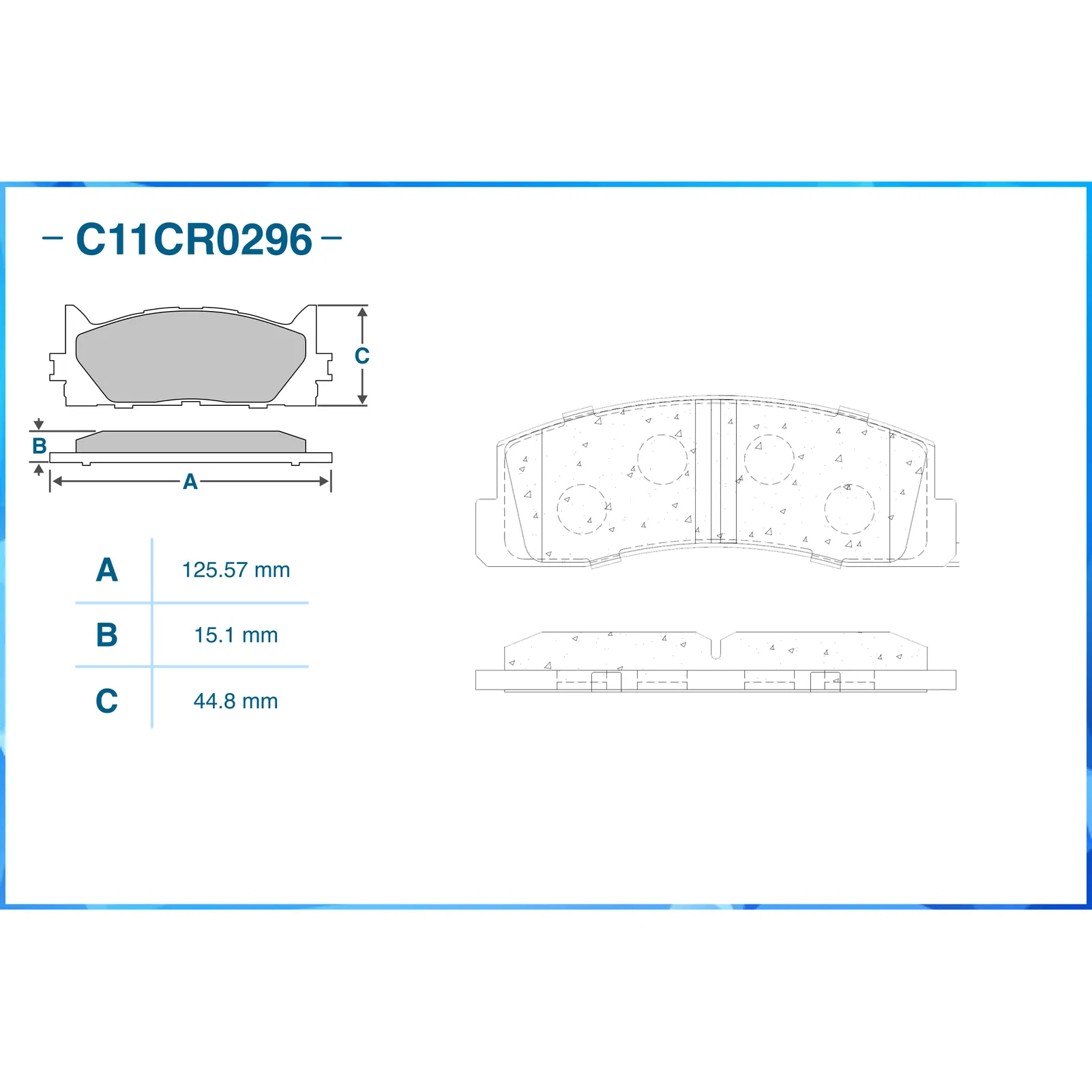 Колодки передние LADA 2121/2123 CWORKS C11CR0296