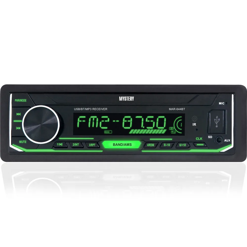 Автомагнитола MYSTERY MAR-644BT ,BT, USB , microSD-слот, AUX IN, 8 вариантов подсветки MYSTERY MYSTERY MAR-644BT