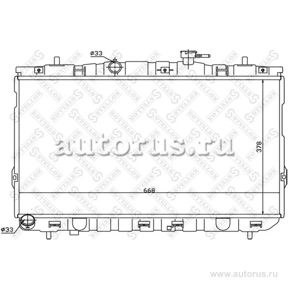 Радиатор системы охлаждения Hyundai Coupe 2.0 01>/Elantra 00> МКПП STELLOX 10-25472-SX