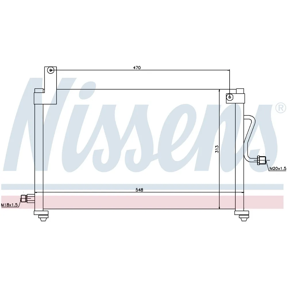 Радиатор кондиционера NISSENS 94751