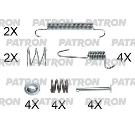 Комплект монтажный тормозных колодок барабанных HYUNDAI: ACCENT III (MC) 05-, ACCENT СЕ PATRON PSRK0149