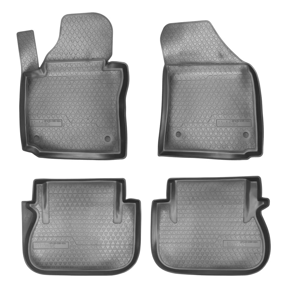Коврики салонные для Volkswagen Caddy III (2004-2015)\ Volkswagen Caddy IV (2015) (2 задн.сдвижные двери) NORPLAST NPA10-C95-024