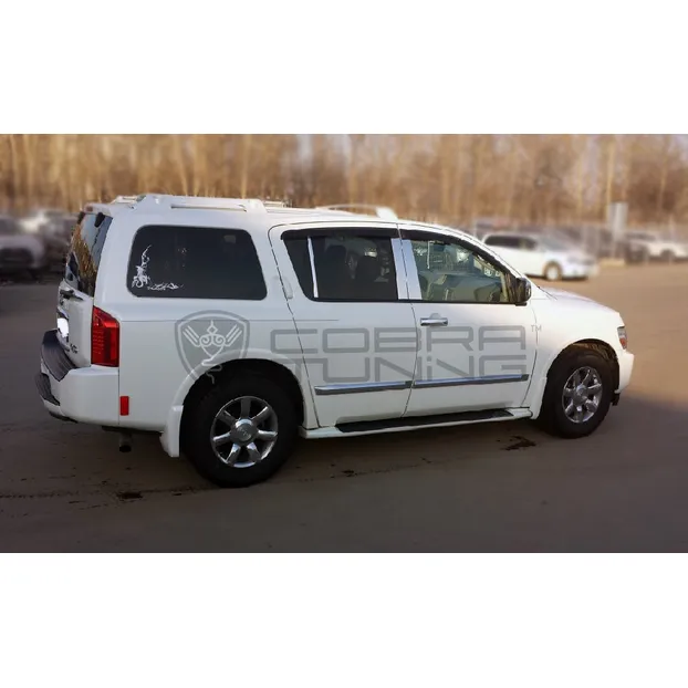 Дефлектора на окна Infiniti QX56 (JA60) 2004-2010 деф.окон Cobra Tuning I10304