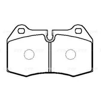 Колодки передние BMW E38 2.8/3.0/3.5L,3.0D 94-01 CTR GK0008