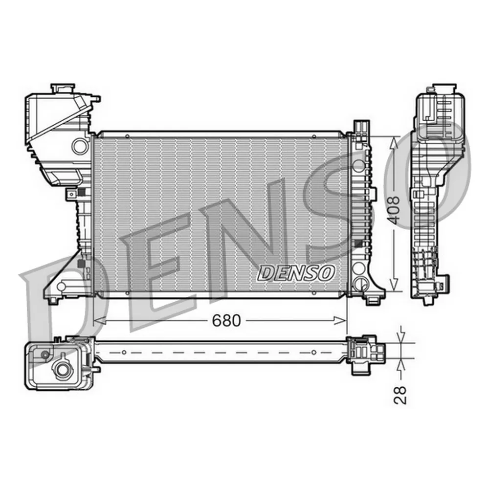Радиатор MB SPRINTER 2.3D-2.9D 95-07
