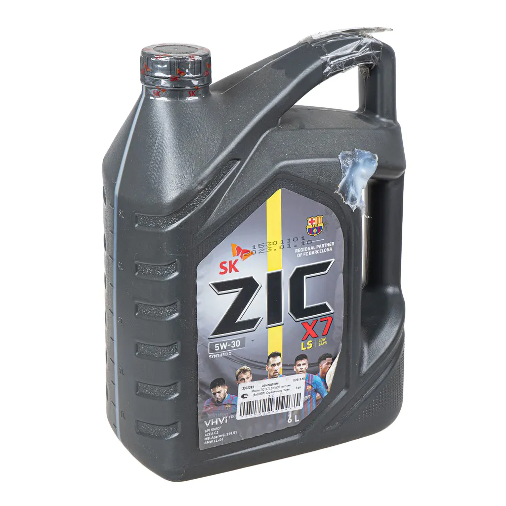 Масло моторное ZIC X7 LS 5W-30 синтетическое 6 л УЦЕНКА! 172619-N0