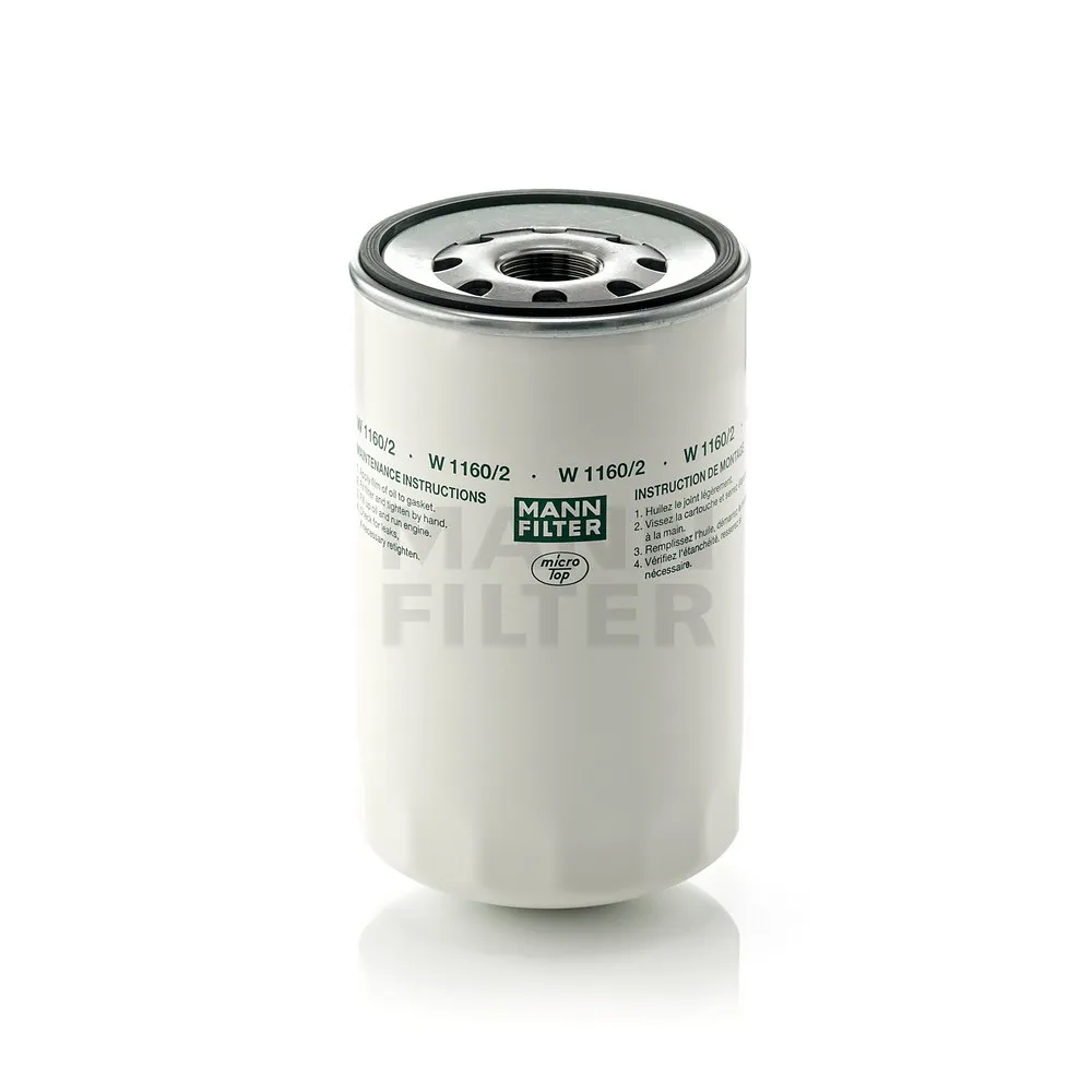 Фильтр масляный RENAULT BUS (IRISBUS/RVI) Agora, PR 100, R 212/312 MANN-FILTER W 1160/2
