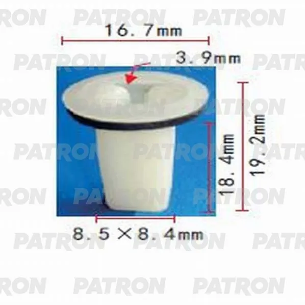 Фиксатор пластиковый (комплект 10шт) Mitsubishi применяемость: внутренн PATRON P37-0578S