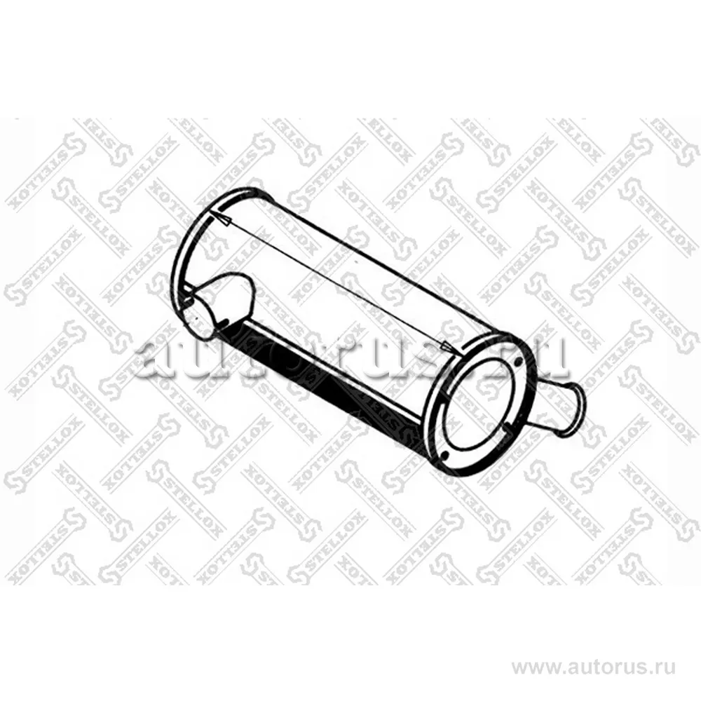 Резонатор(бочка) глушителя кругл. L 790 Iveco EuroTech 180/190/240 STELLOX 82-03004-SX
