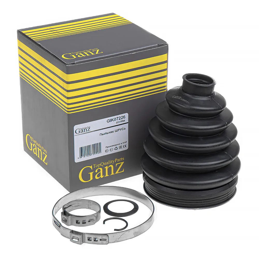 Пыльник ШРУСа наружный комплект 86.1x114.3x25.9 AUDI A3/A3 Sportback (8P) 2003-2013 GANZ GIK07226