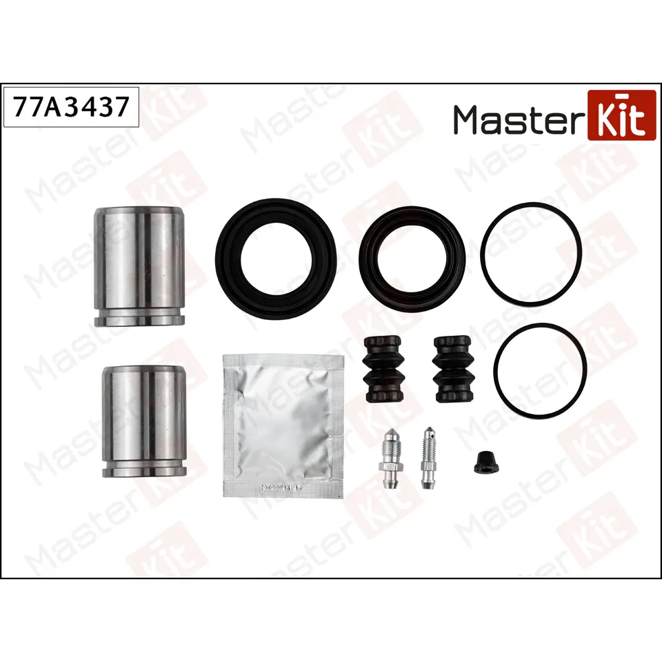 Ремкомплект тормозного суппорта + поршень Citroen C5 III (RD_) 2008 -, Peugeot 407 (6D_) 200 MASTERKIT 77A3437