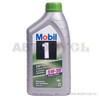 Масло моторное MOBIL 1 ESP Formula 5W-30 синтетическое 1 л 152622