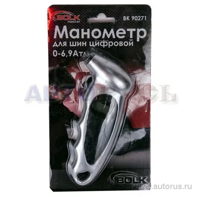 Манометр для шин цифровой 0-6,9Атм BOLK BK90271