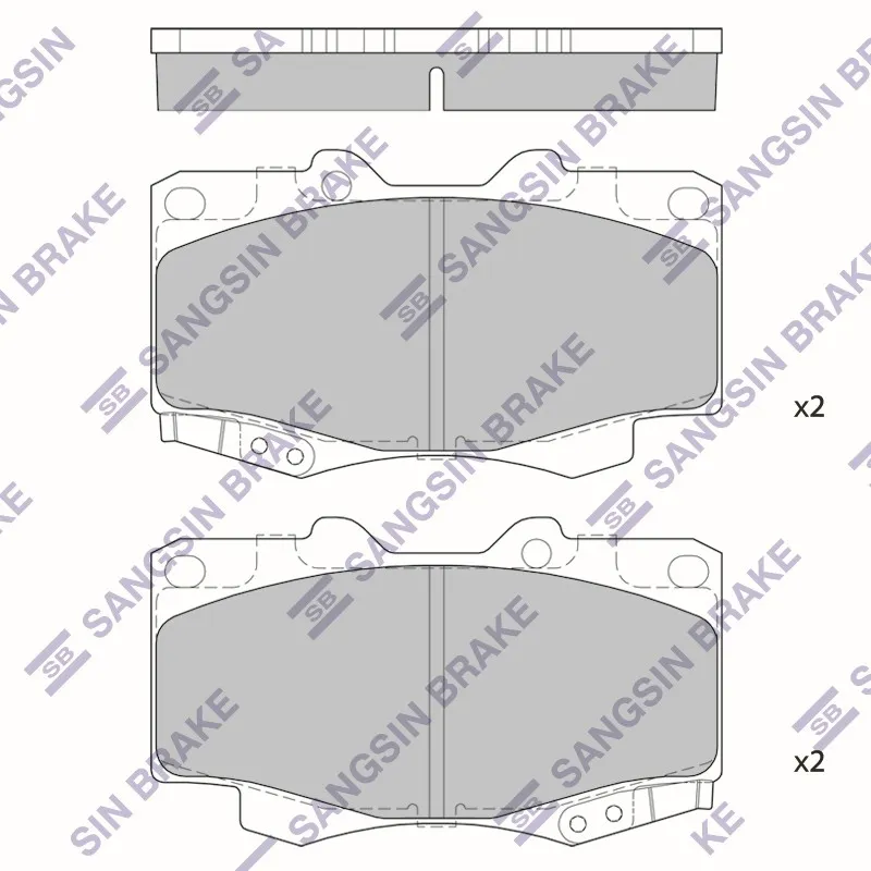 Колодки тормозные TOYOTA HILUX III 05- передние HI-Q SP1375
