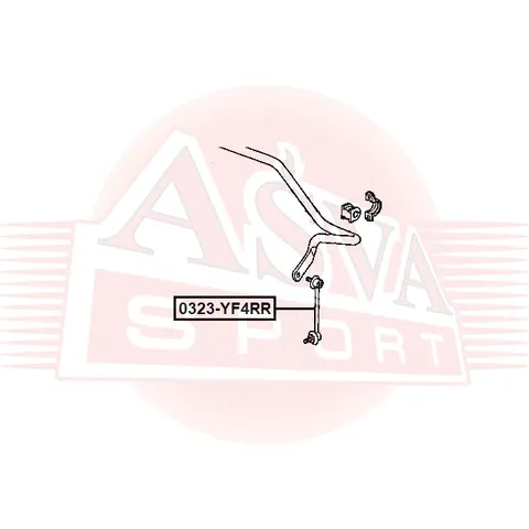 Тяга стабилизатора ASVA 0323-YF4RR