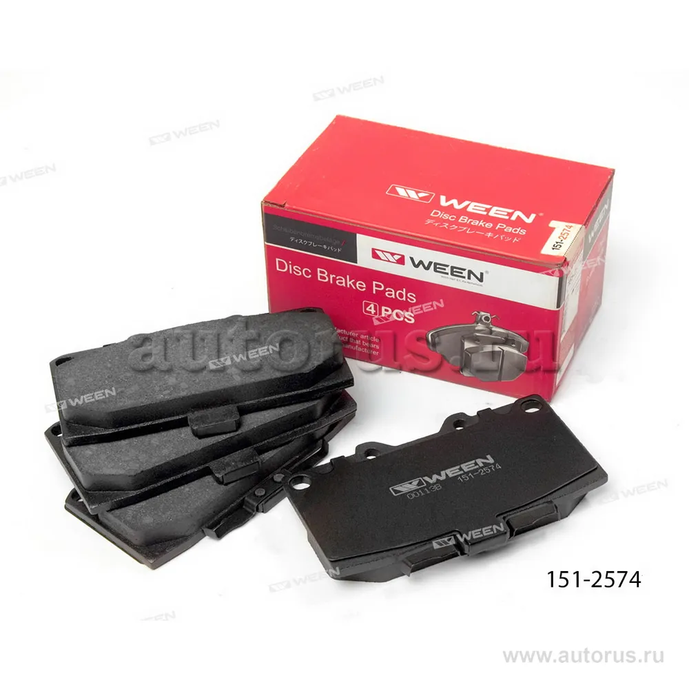 Тормозные колодки дисковые передние SUBARU Impreza (GD, GG) WEEN 151-2574