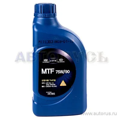 Масло трансмиссионное HYUNDAI/KIA MTF 75W90 синтетическое 1 л 04300-5L1A0