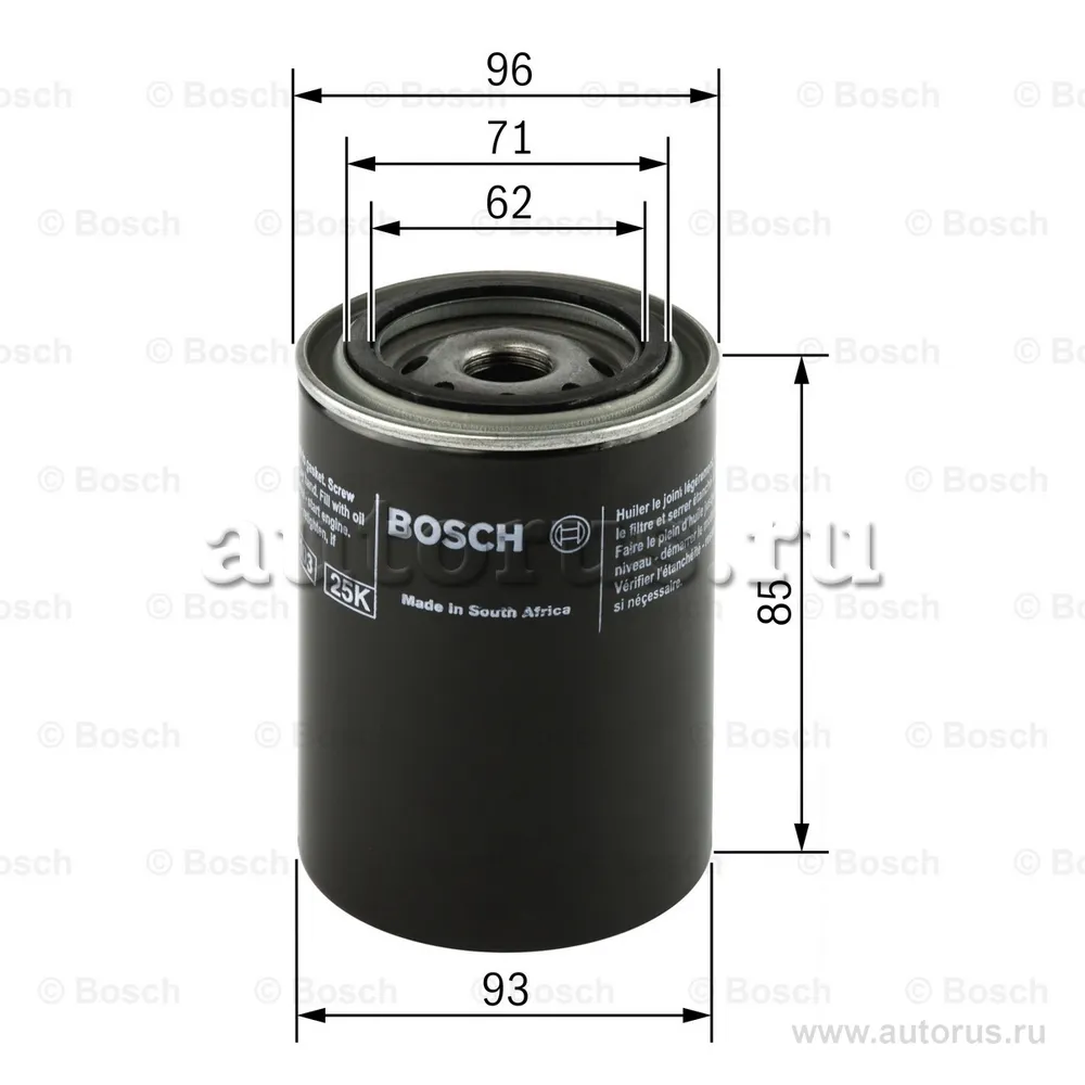 Фильтр масляный BOSCH 0 451 103 219