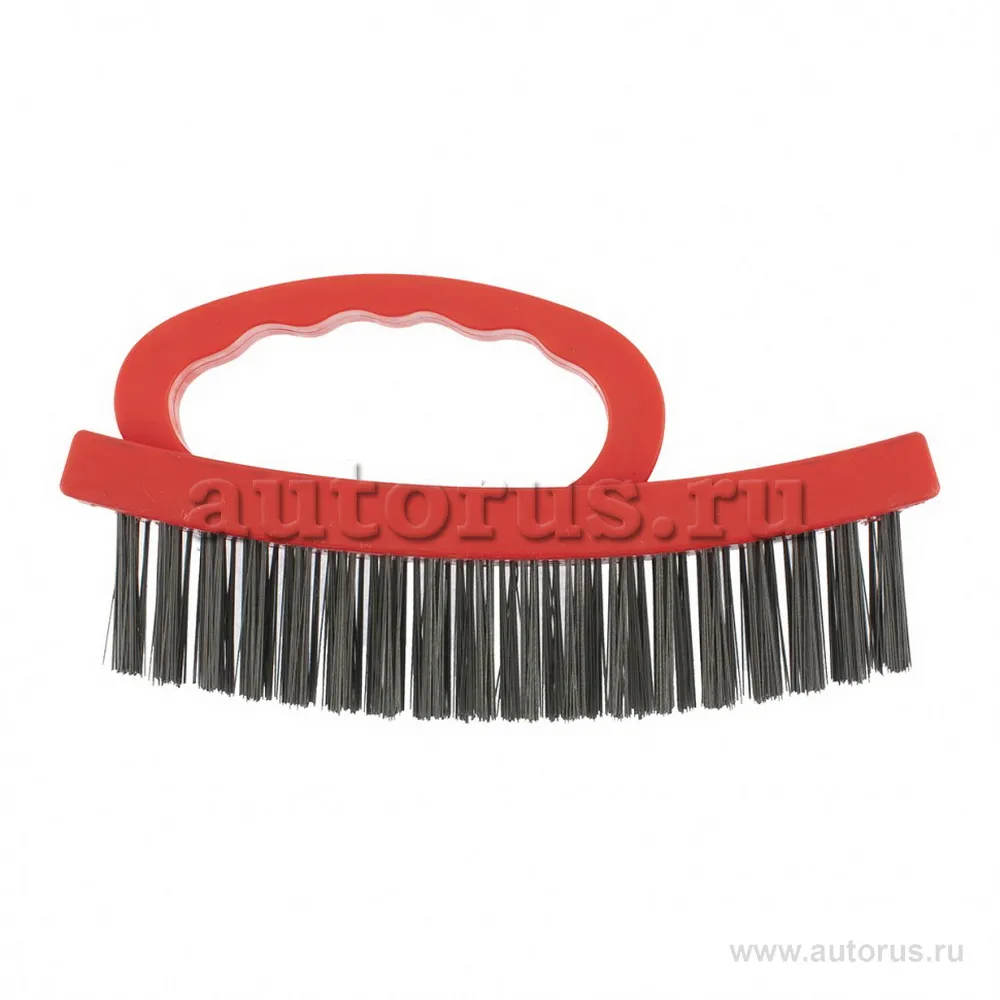 Щетка зачистная четырехрядная, плоская, пластиковая с рукояткой MATRIX 74818