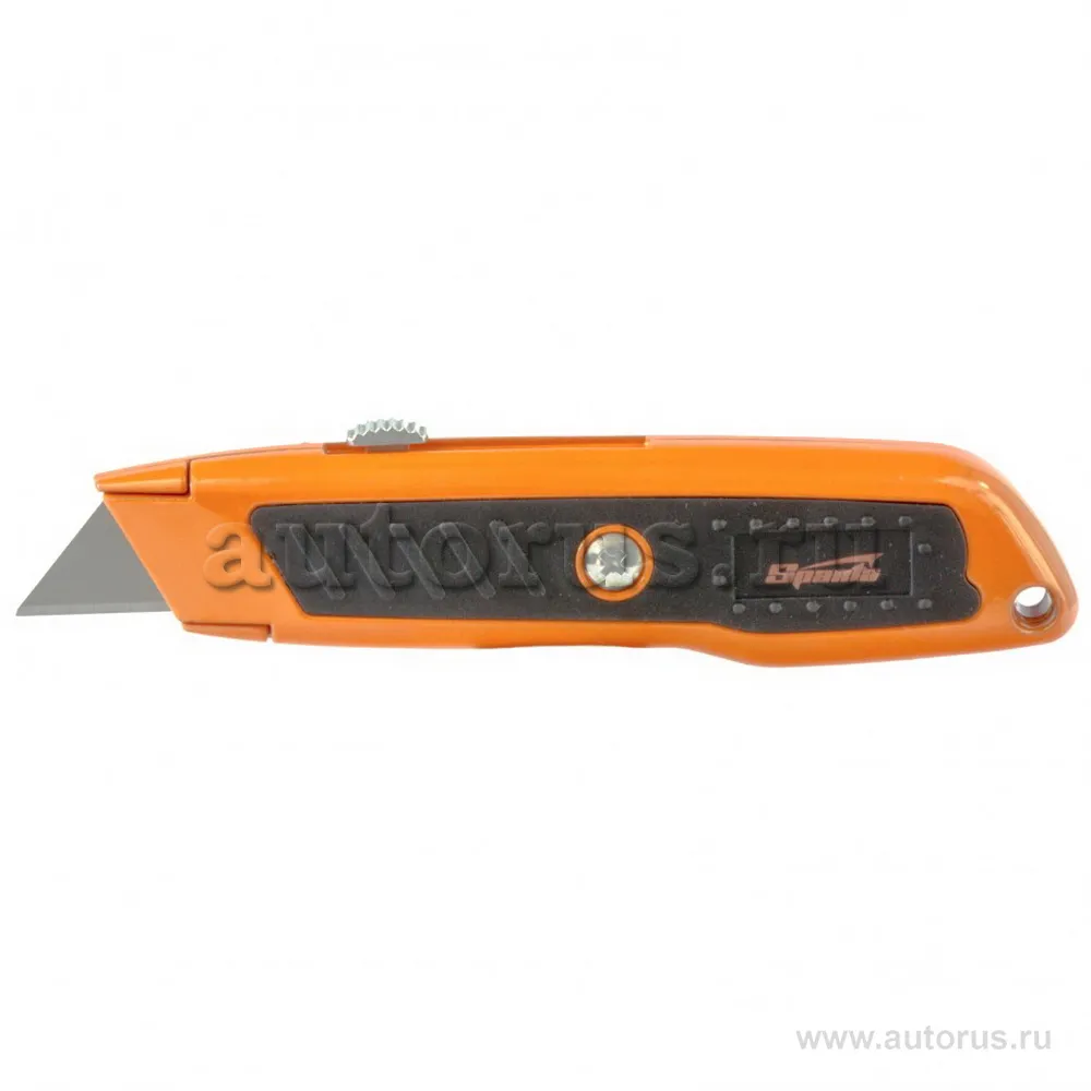 Нож, 19 мм, выдвижное трапециевидное лезвие, двухкомпонентный корпус Sparta 78978 SPARTA 78978