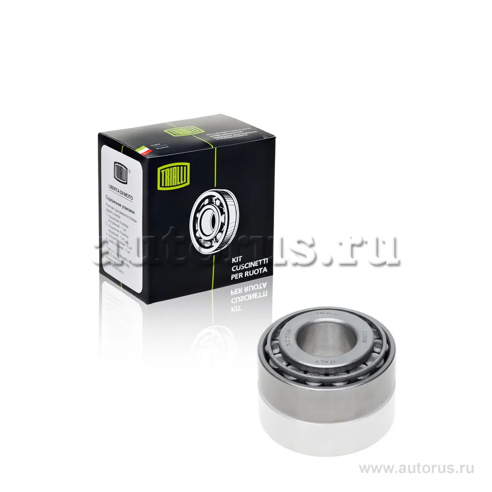 Подшипник ступицы для а/м ГАЗ 3110 перед. внутр. (ролик.конич.) (7606) TRIALLI CS 606