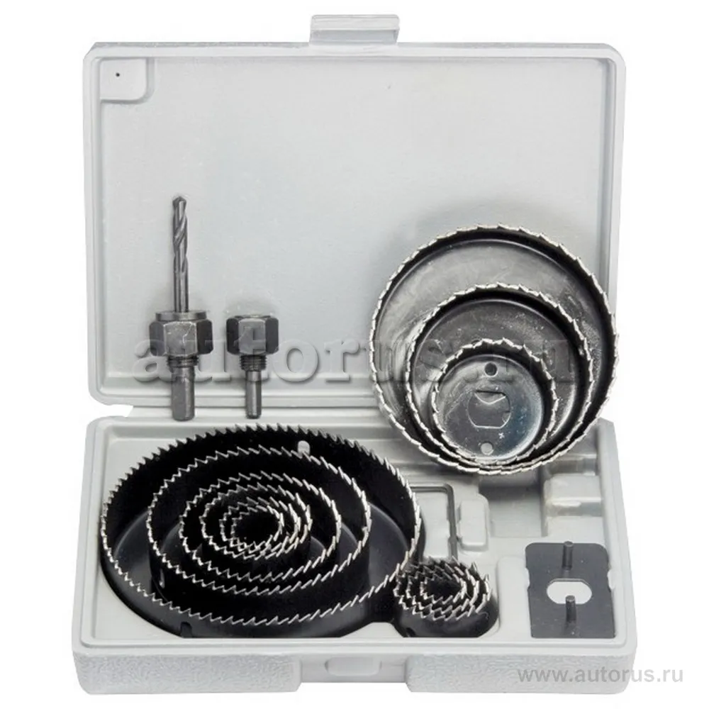 Набор кольцевых пил по дереву, 19-127 мм, 12 предм. MATRIX 70472