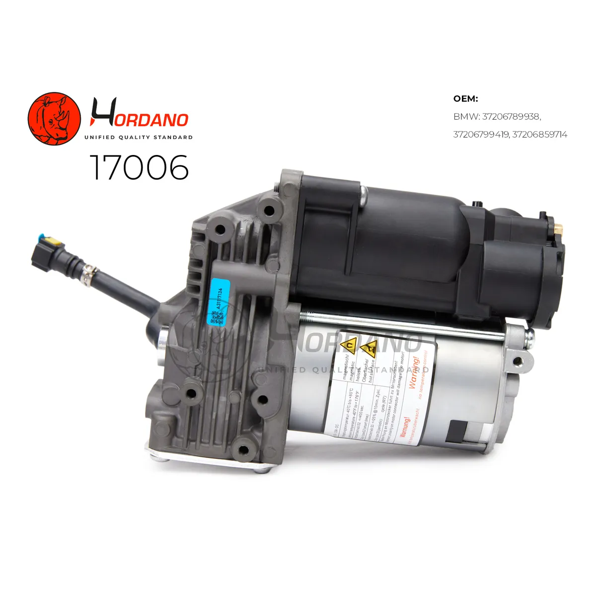 Компрессор пневматической подвески BMW X5 E70 (2006-2013) Hordano 17006